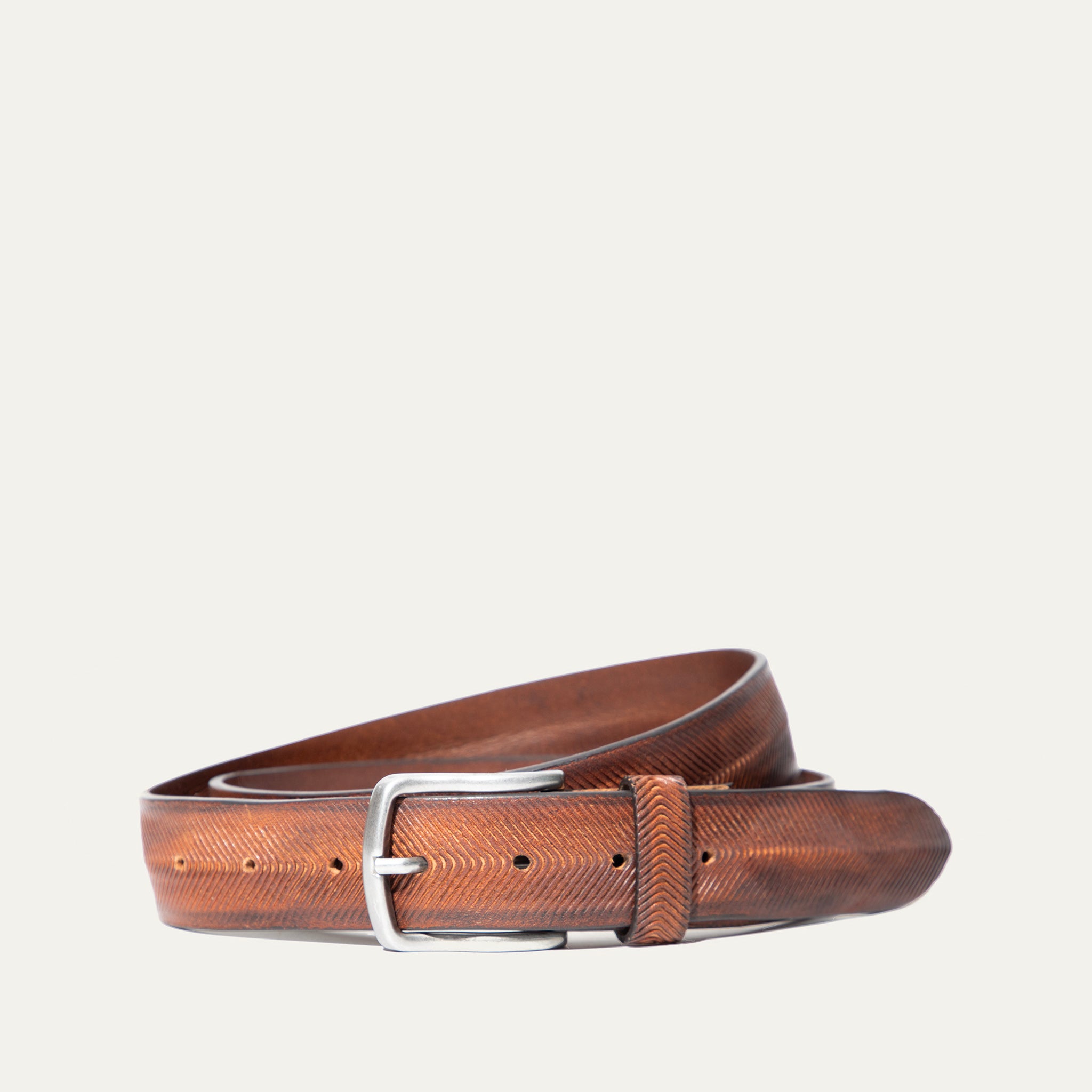 Vintage Chevron Belt - Will Leather Goods